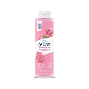 St. Ives Refreshing Body Wash Rose Water & Aloe Vera 650ml For Women & Men - Picture 1 of 4