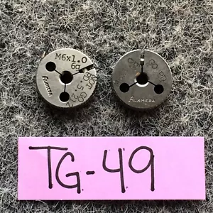M6 X 1.0-6g Go NoGo Used Thread Ring Gage 2PC PD 5.212 5.324 CNC BIT MORSE TAPER - Picture 1 of 5
