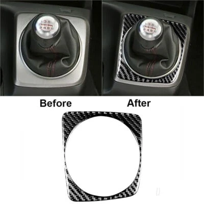 Cubierta de cuadro de cambio manual de fibra de carbono para Honda Civic 8th 2006-2011 Foto 1 de 4
