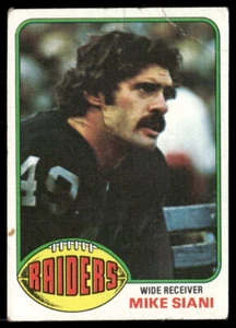Tarjeta de fútbol americano Mike Siani 1976 Topps #443 Oakland Raiders - Imagen 1 de 2