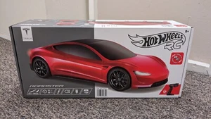 2023🔥 Hot Wheels Tesla Roadster Remote Control RC 2.4 Ghz 1:10 Toy Car Rare 🚗 - Picture 1 of 17