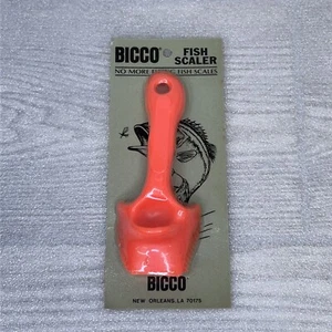 BICCO Fish Scaler, No More Flying Fish Scales For All Fish Large or Small Orange - Picture 1 of 4