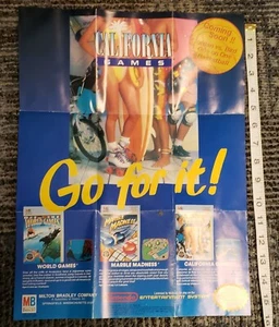 Milton Bradley Nintendo NES Promotional Poster 16" Authentic Marble Madness - Picture 1 of 3