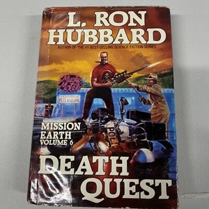 Death Quest Mission Earth Volume 6 by L Ron Hubbard 1986 Hardcover First Edition - Picture 1 of 14