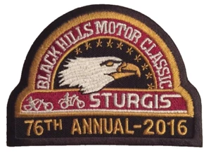 OFFICIAL STURGIS RALLY PATCH 2016 76th ANNUAL BIKER - Picture 1 of 3