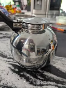 Vintage Stainless Steel Kettle Tea/Coffeepot Nicro USA Chicago 1512B No Filter - Picture 1 of 4