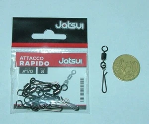  JATSUI GIRELLA ROLLING con moschettone sgancio rapido SIZE 1/0 JIG TRAINA - Picture 1 of 1