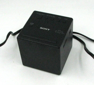 Sony ICF-C1T/BC3 AM/FM Alarm Clock Radio with Mirrored Face - Image 1 of 4