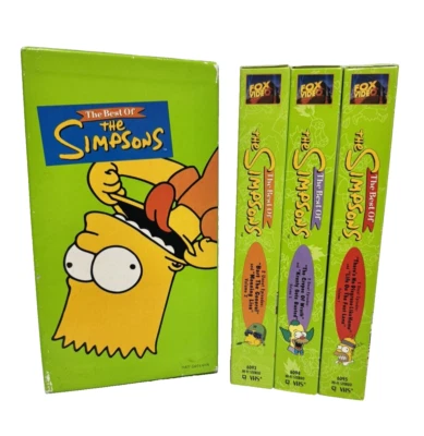 The Best of The Simpsons  Vol. 1-3 (VHS, 1999, 3-Tape Box-Set) 90s Video Set - Image 1 of 4