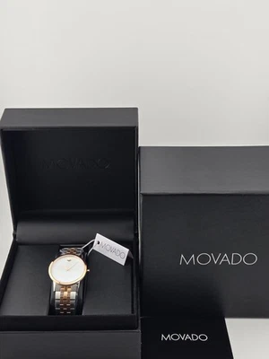 Precio de venta sugerido por el fabricante $995 | Reloj Movado Museum clásico para mujer esfera MOP de dos tonos - 0607629 NUEVO Foto 1 de 4