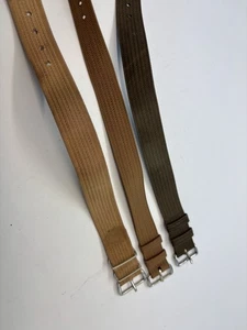 3x Vintage Wovern NATO Style Straps 15mm 16mm 17mm All Old - Picture 1 of 7