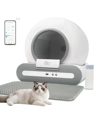 lettiera per gatto autopulente DOEL, lettiera automatica 65L professionale  - Bild 1 von 4