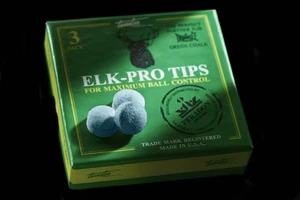 Elkmaster Tips Snooker Pool Billiard Cue 9, 9.5, 10, 10.5, 11, 13, 14mm Sizes - Picture 1 of 3