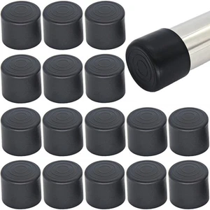 16 Pezzi 1 Pollice (25Mm) Rotondo Gomma Copri Gambe Sedia, Coprigambe Tavolo Sedia Flo - Foto 1 di 4