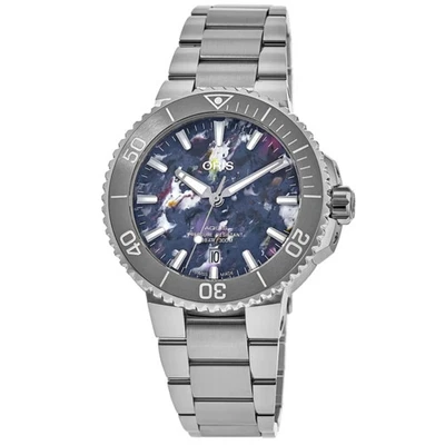 Nuevo Reloj Oris Aquis Fecha Arco Iris Upcycle Especial Hombre 01 733 7766 4150-SET Foto 1 de 4