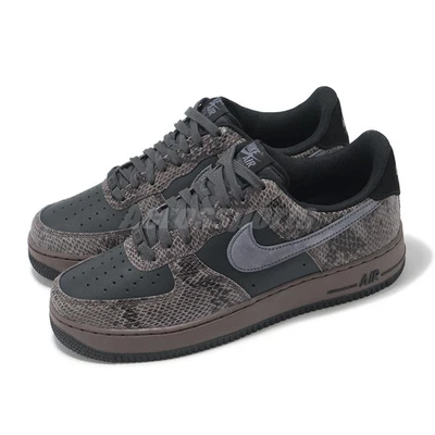 Nike Air Force 1 07 LV8 AF1 Paquete de piel de serpiente negro Zapatos para hombre Talla 9 Nuevos con caja Foto 1 de 4