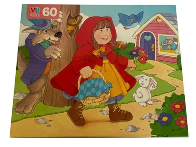Rompecabezas Milton Bradley libro de cuentos Caperucita Roja 60 piezas edades 4-8 niños Foto 1 de 4