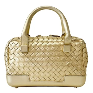 BOTTEGA VENETA Small Golden Intrecciato Leather Handle bag - Picture 1 of 18