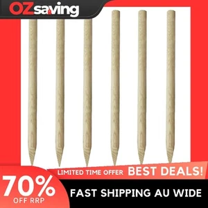 fence post set wood green 6 pcs 170 cm rot resistant 2386 - Picture 1 of 4