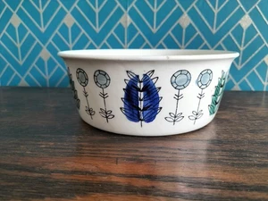 EGERSUND NORWEGEN WILDBLUMEN DESIGN SERVIERSCHALE - MID CENTURY 18 cm X 7 cm - Bild 1 von 7