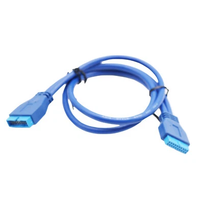 USB 3.0 20 Pin Male To Female Header Motherboard Extension Connector Cable 50cm - Image 1 of 4