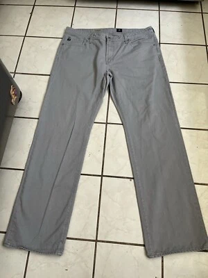 AG ADRIANO GOLDSCHMIED Light Gray THE PROTEGE STRAIGHT LEG Jeans Sz 38x34 - Image 1 of 4