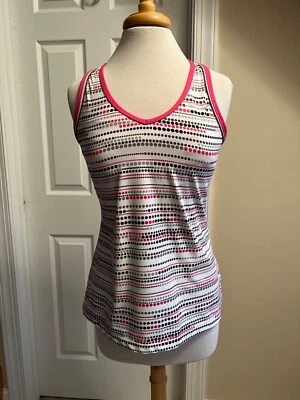 SLEEVELESS SHIRT/TANK - Xersion - Athletic - Workout - White/Pink/Gray - Large - Image 1 of 4