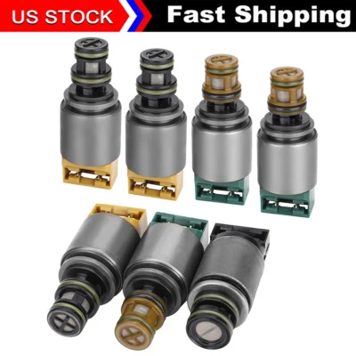 Fit For BMW 335is 535i GT 535i Valve Body Solenoids Kit ZF6HP19 6HP21 6HP26 7pcs - Image 1 of 4