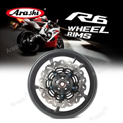 For Yamaha YZF R6 2006-2012 Front Wheel Rim Brake Disc Rotor and Bolts Screws — 第 1/4 张图片