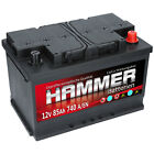 HAMMER Starterbatterie 12V 85 Ah ersetzt 66Ah 68Ah 70Ah 72Ah 74Ah 80Ah 85Ah
