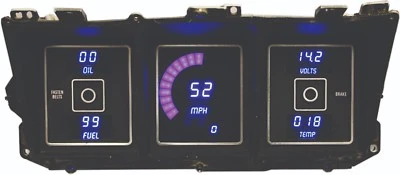 Ford Truck DIGITAL DASH PANEL FOR 1973-1979 Gauges Intellitronix BLUE LEDs!! - Bild 1 von 3
