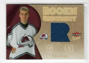 Peter Budaj 05-06 Fleer Ultra Fresh Rookie Uniformity Jersey Colorado Avalanche - Picture 1 of 1