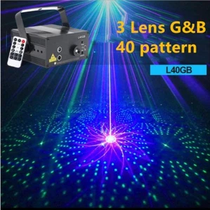 Remote Blue Green Laser LED Christmas DJ KTV Pub Event Home Party Decor Light Yc - Picture 1 of 12
