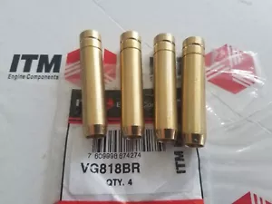 Bronze Valve Guide set of (4) fits Datsun L16, L18, L20B, L24, L26, L28, 69-83 - Picture 1 of 3