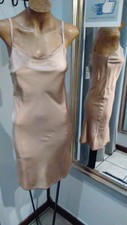 PARAH Bellissima Sottoveste SETA Taglia 44 color SABBIA Idea Regalo (429)