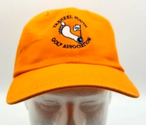 Tarheel Youth Golf Association Ball Cap Hebilla ajustable Orange Sport Hat NUEVO - Imagen 1 de 11