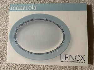 SEHR SELTEN EINGESTELLT LENOX Manarola MUSTER 15" SERVIERPLATTE Neu im Karton - Bild 1 von 5