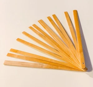 DIY Hand Folding Fan Bamboo Ribs Hand making Your Own Dancing Fan - Picture 1 of 4