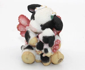1995 Mary's Moo Moos 135395 Enesco "Holstein You Close" Cupid Valentine's Day - Picture 1 of 4