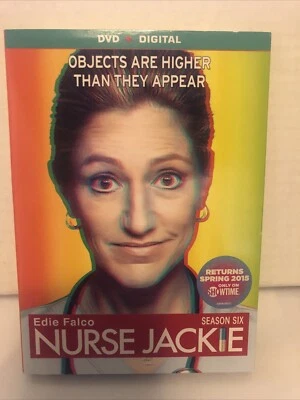 Nurse Jackie - Edie Falco - Sixth 6th Season 6 Six - No Digital - DVD - BN Foto 1 de 2