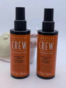 2 x AMERICAN CREW Matte Clay Spray 150 ml Oil Absorbing Texturising Medium Hold - Picture 1 of 10