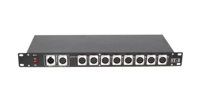 8 way DMX Splitter club Light Stage Light Signal Amplifier 8CH DMX Distributor - Image 1 of 3