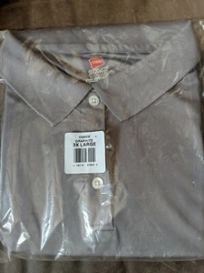 Hanes Cool Dri Polo Sport Shirt Women's Short Sleeve Tagfree Performance 3XL Gry - Picture 1 of 2