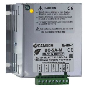 Datakom Bc-5A-M Battery Charger Generator start battery charger (auto12V/24V,5A)