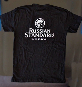 RUSSIAN STANDARD VODKA NANUCHKA TEL-AVIV Black T-Shirt 100% Cotton Size S/L/XL  - Imagen 1 de 4