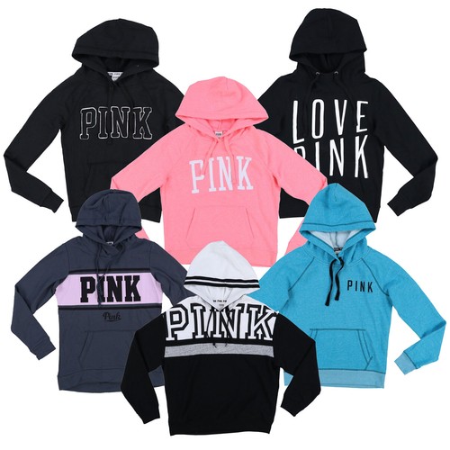 UNDERCOVER Felpa rosa Victoria's Secret con cappuccio pullover giacca con cappuccio logo capospalla