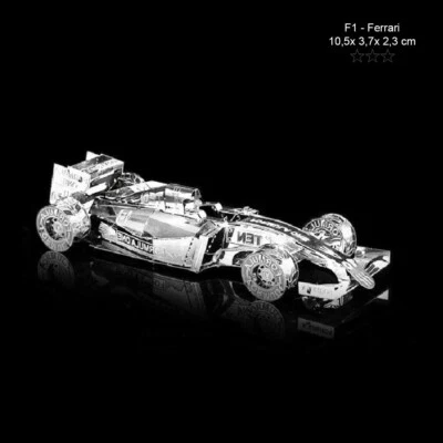 ZOYKI Formel 1, Ferrari Nr 10 3D - Laser Metall Puzzle Konstruktionsspielzeug Bausatz