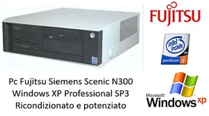 Pc Orizzontale Fujitsu Siemens Scenic N300 Intel Pentium 4 2.66GHz D1521 Xp Pro - Imagen 1 de 6
