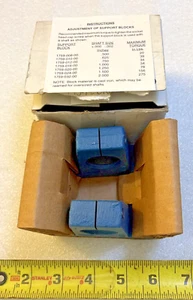 NEW SET OF TWO BLUE ADJUSTMENT OF Support Blocks 1759-016-00 1" DIAMETER - Picture 1 of 4