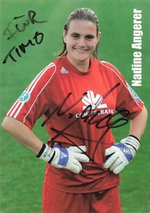 Nadine Angerer, Originalautogramm, alte Autogrammkarte, 2-fache Weltmeisterin - Picture 1 of 1